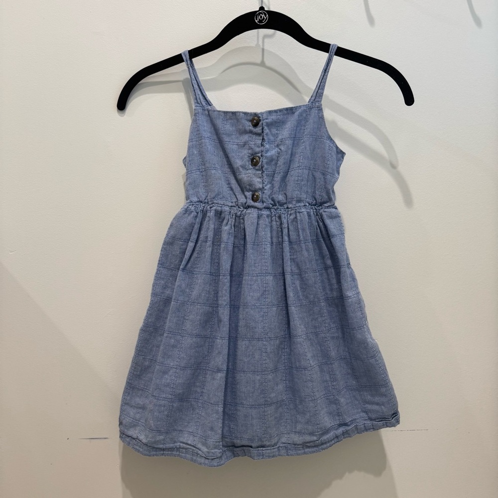5/$25 Cat & Jack Light Chambray Kids Dress 4/5T Light Blue